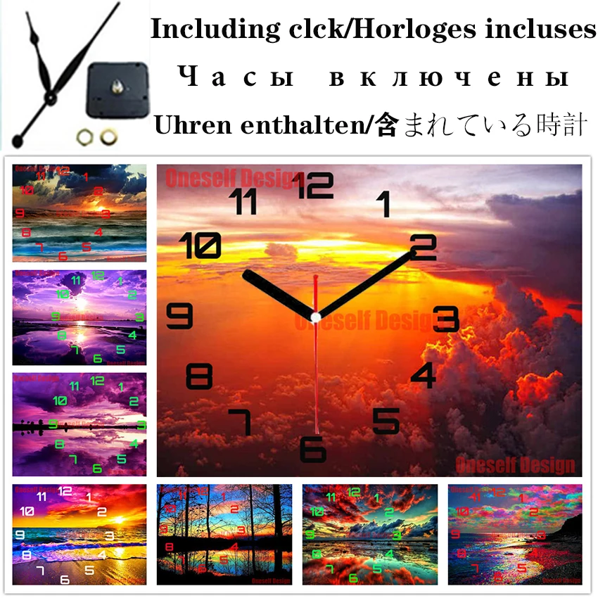 

new 5d diamond painting with clock 5d diamond embroidery sale with clock diamond mosaic rhinestone pictures decoration home