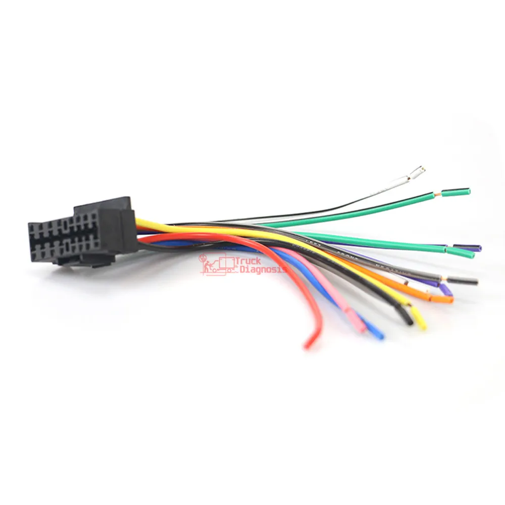 Автомобильный жгут проводов ISO для Sony CD CDX XAV JVC KD KS KW силовой ткацкий радиопровод