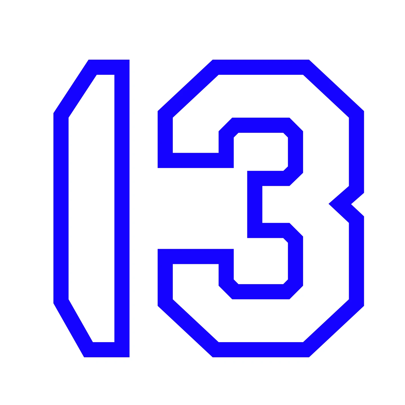 Виниловая наклейка на машину &quot13&quot стикеры (автомобильные товары) | Автомобили и