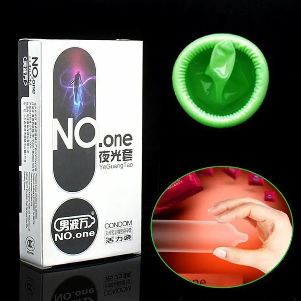 8 PCS Night Glowing Natural Latex Condom Adult Men Penis Sleeve ong Lasting Condoms Lubrication Sex Safer | Красота и здоровье
