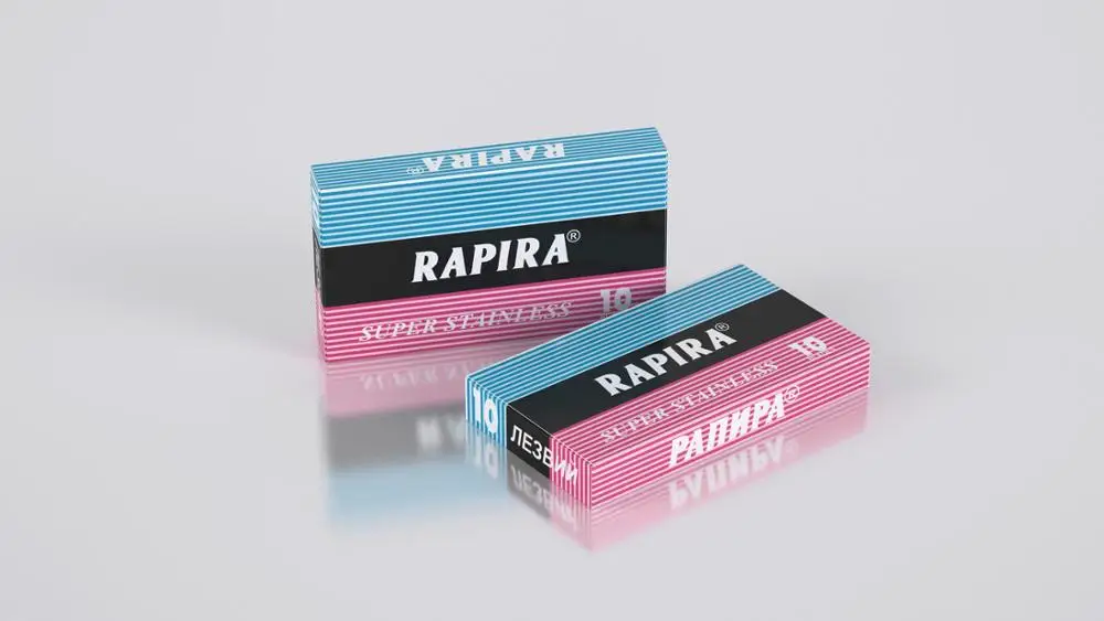 100 X лезвие RAPIRA PANPA из супер нержавеющей стали с двойным лезвием для традиционной