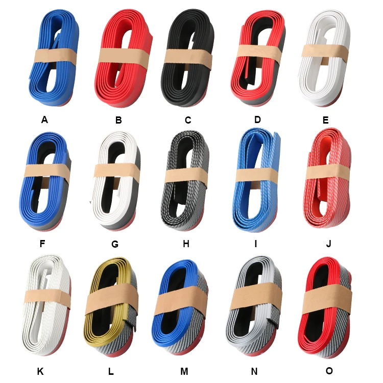 

Universal Car Front Bumper Rubber Car Front Bumper Protector Divider Lip Moldings Auto Bumper Exterior Rubber Scratch-Resistant