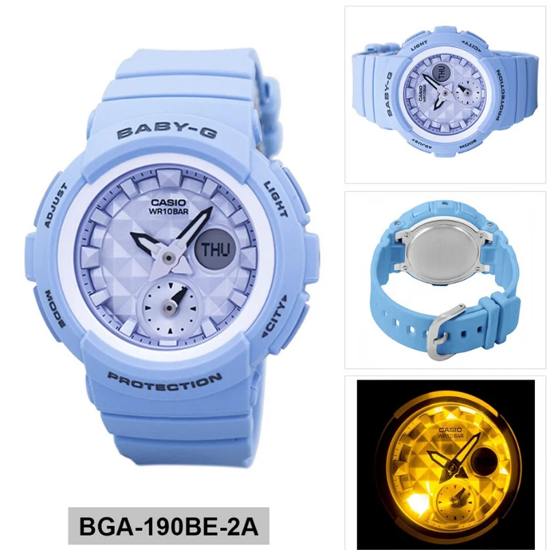 Женские противоударные Многофункциональные цифровые часы Casio Baby G с защитой от