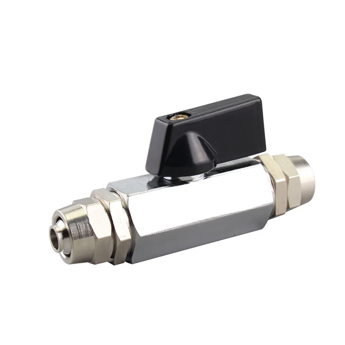 

1Pcs Copper 1/4",3/8",1/2" Double Female Thread Quickly Screw Fitting Mini Ball Valve Air Pipe Adapter Pneumatic Hose Connectors