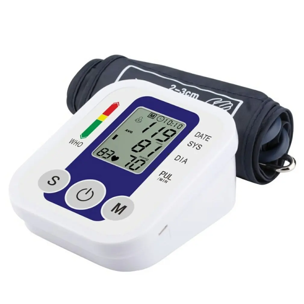 

Automatic Sphygmomanometer Medical Digital Arm Blood Pressure Monitor Tensiometer Heart Rate Pulse Meter Tonometer BP Monitor