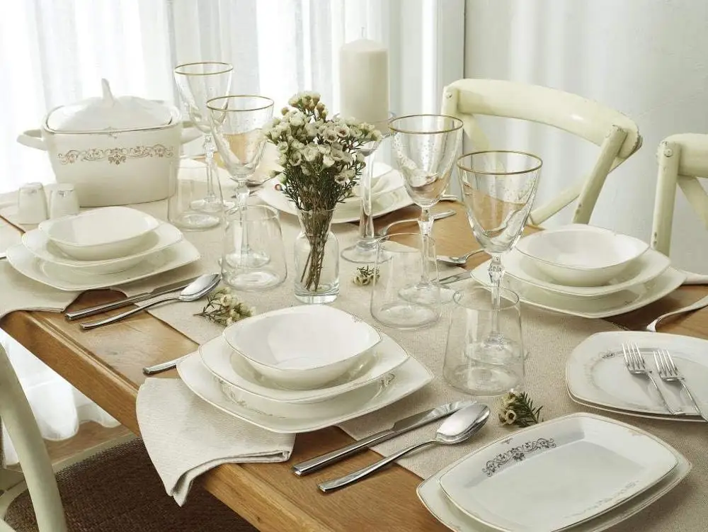 

Emsan Mimoza 60 Pieces 12 Person Dinner Set