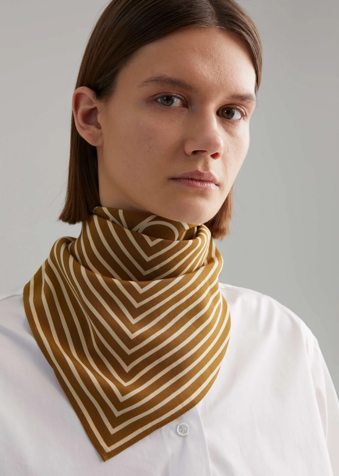 

Totem* 100% silk printed silk scarves 57cm square versatile accessories
