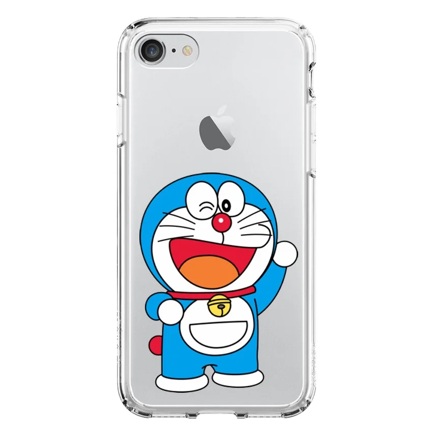 Подставка чехол гелевый Чехол для Apple Doraemon глаз IPhone 6 | Plus 7 8 плюс Tranparente костюм
