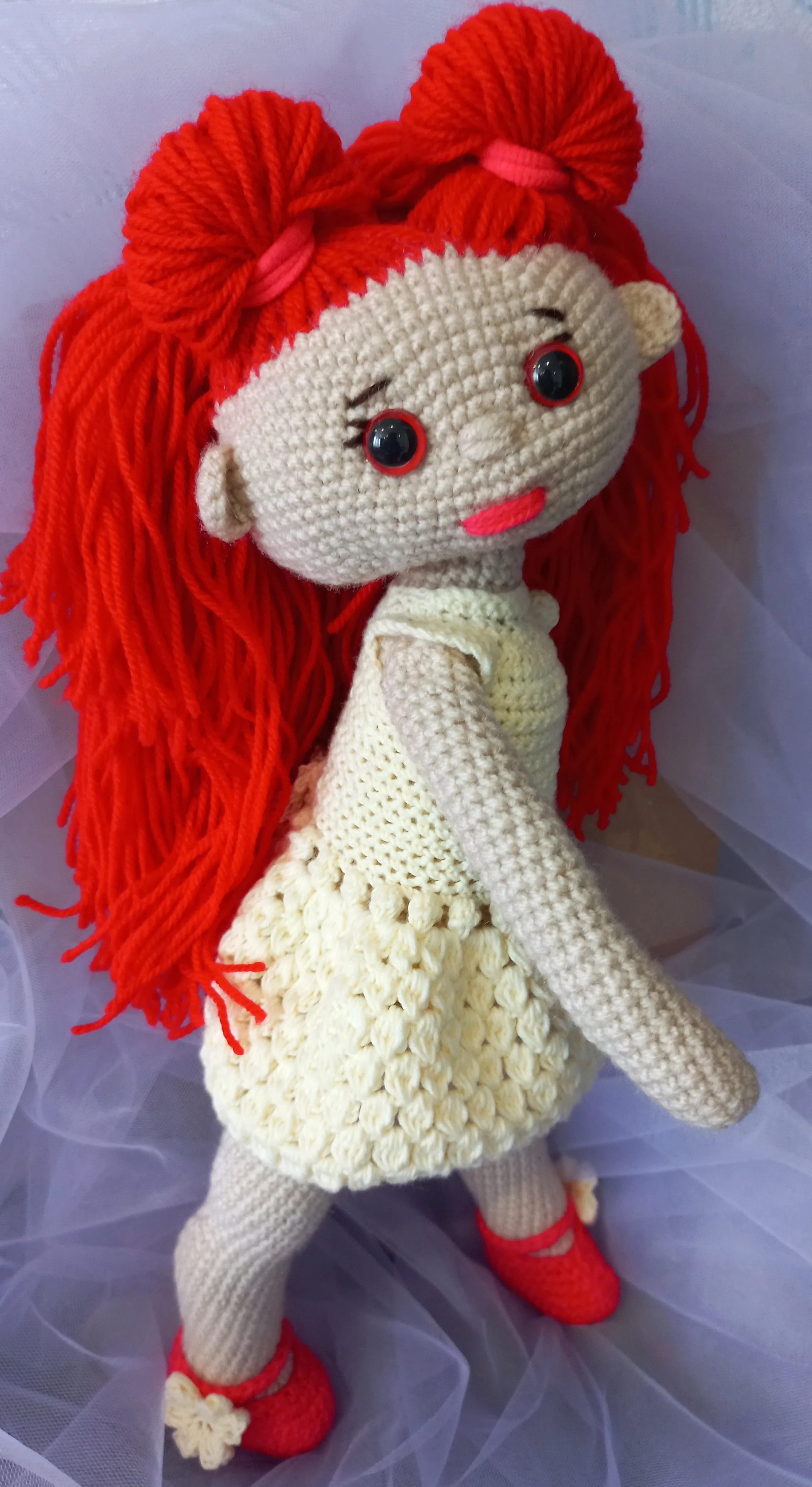 Мягкая игрушка куколка Ариша 32 см игрушки для девочек безопасная ручная работа |