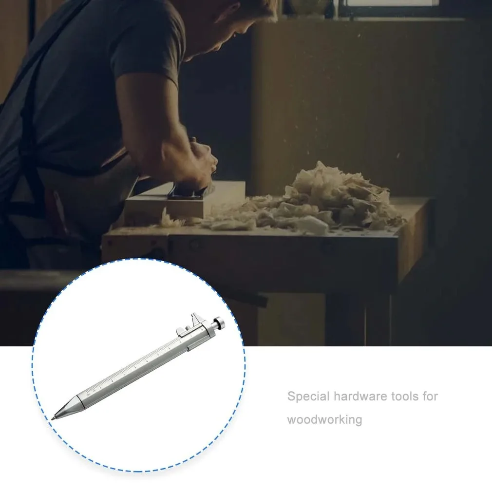 

Multifunction Gel Ink Pen Vernier Caliper Roller Ball Pen Stationery Ballpoint Practical Portable ABS