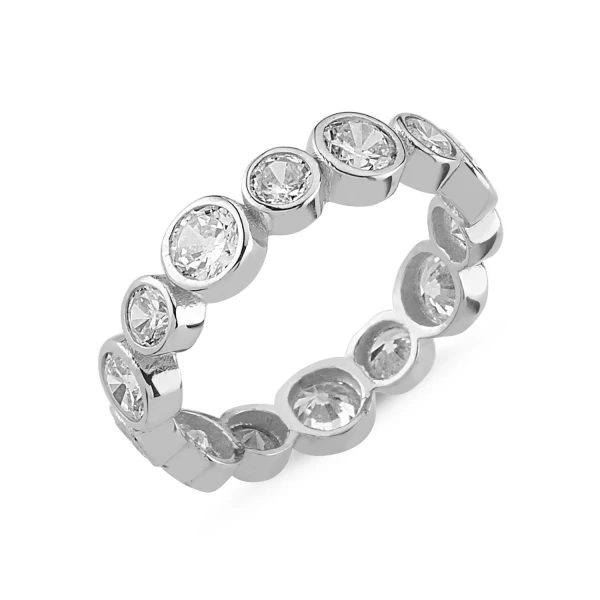

Серебряное 925 пробы кольцо с фианитом