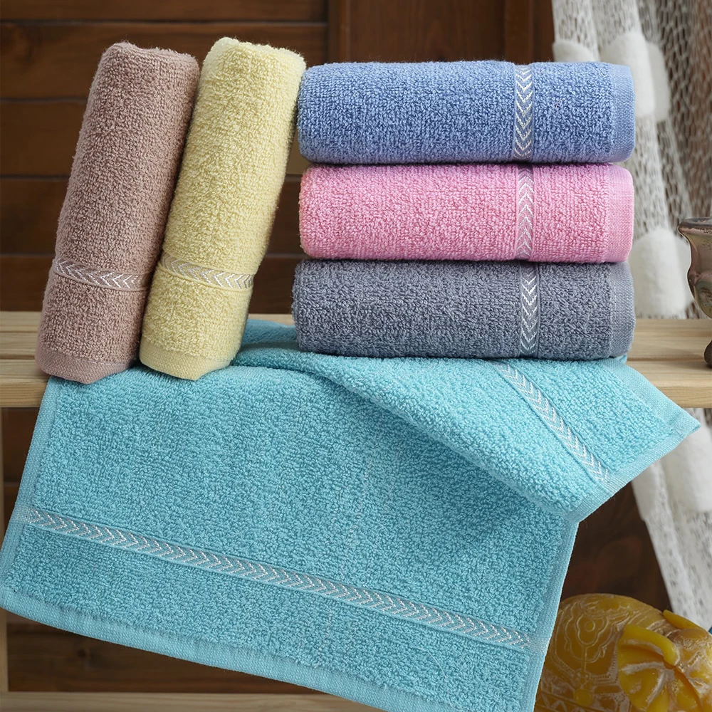 

100% cotton, 12 pieces of 30x50 hand face towels, antibacterial, 6 colors, high absorption power, silky touch