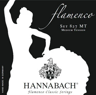 Hannabach 827MT Black FLAMENCO Комплект струн для классической гитары желтый