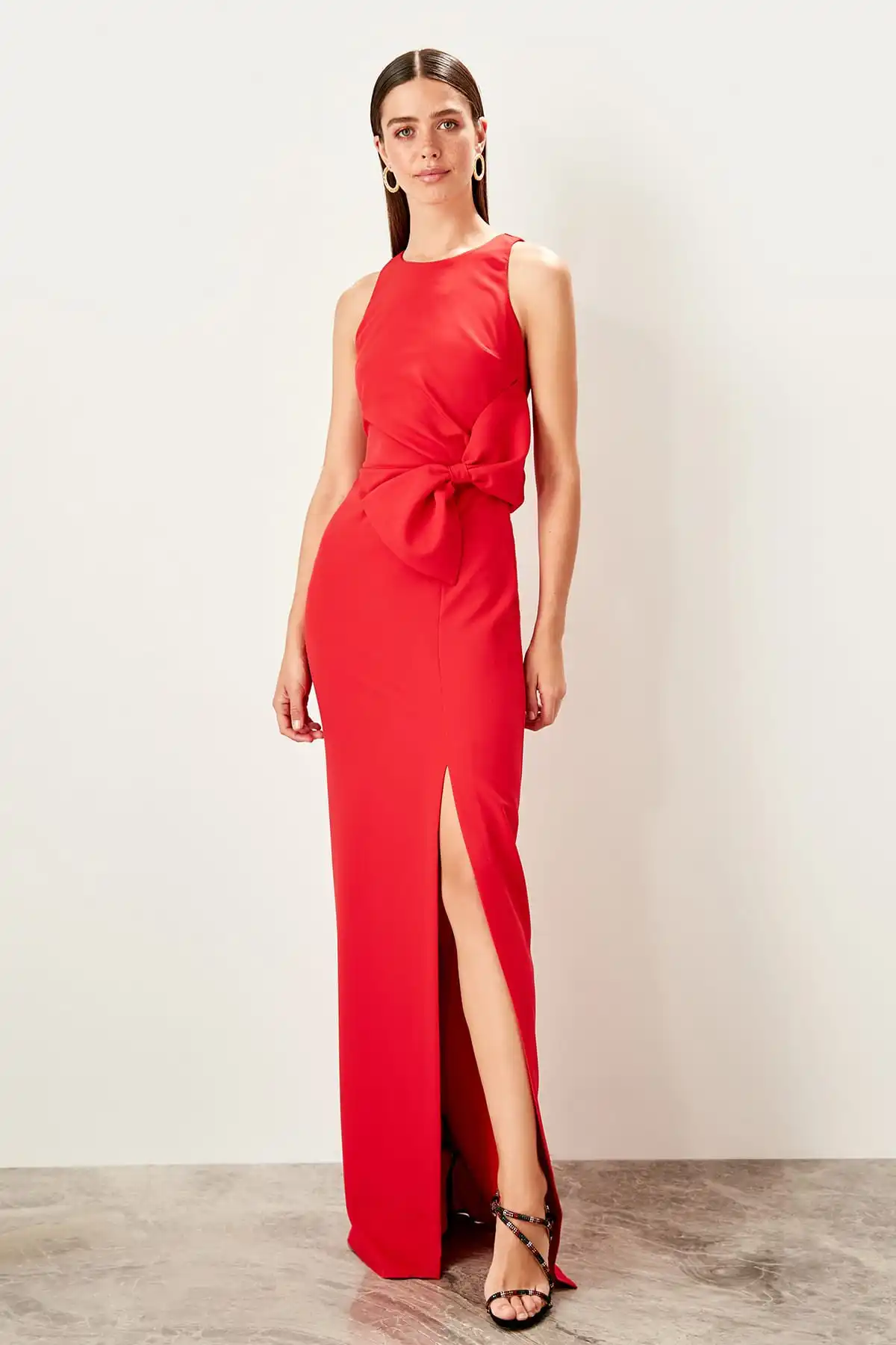 Модное Вечернее платье с бантом TPRSS19FZ0381|Вечерние платья| |