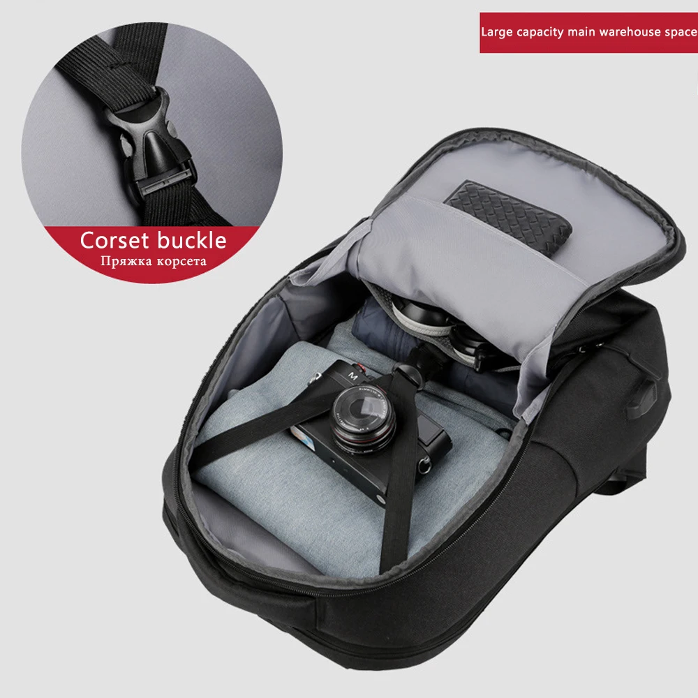 Рюкзак мужской для ноутбука 15 6 дюйма с USB-портом зарядки | Багаж и сумки