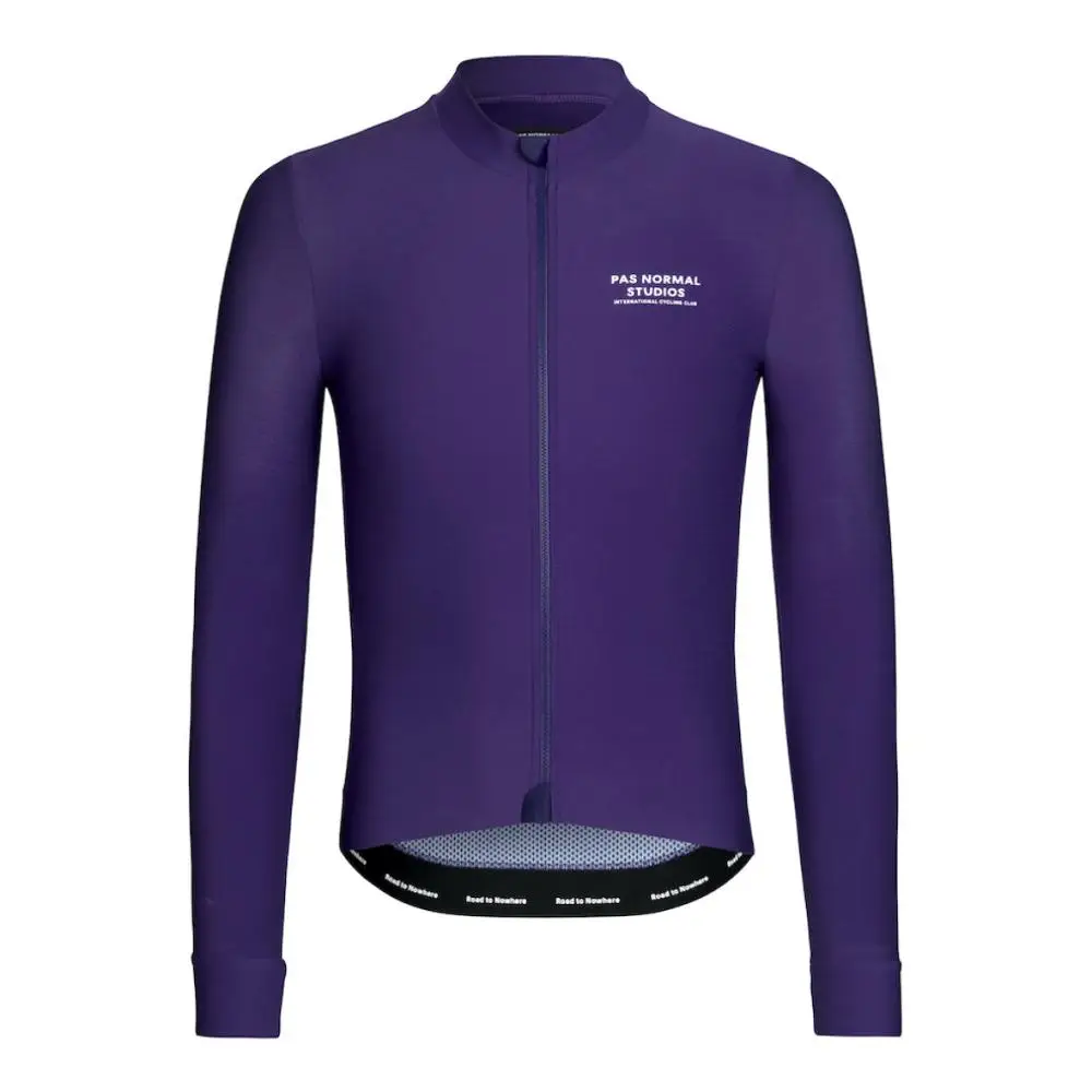 

2021 PRO TEAM race fit PNS зимние теплые флисовые вело-Джерси с длинным рукавом велосипедная одежда с карманами на молнии фиолетовый