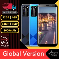 smartphones note 9 pro full screen 4g ram 32g rom 13mp camera quad core android cellphones face id unlocked cheap mobile phones