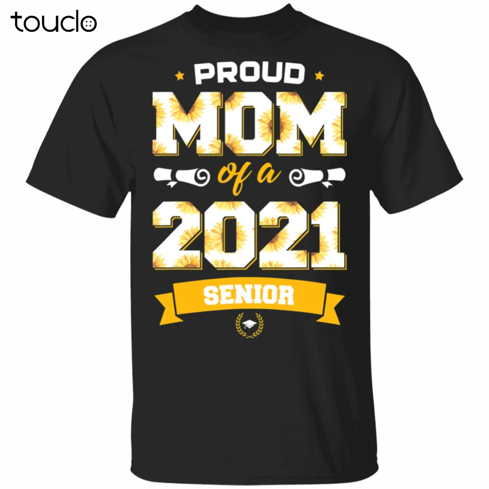 

Proud Mom Of A Class Of 2021 Senior Floral Mother Graduation T-Shirt