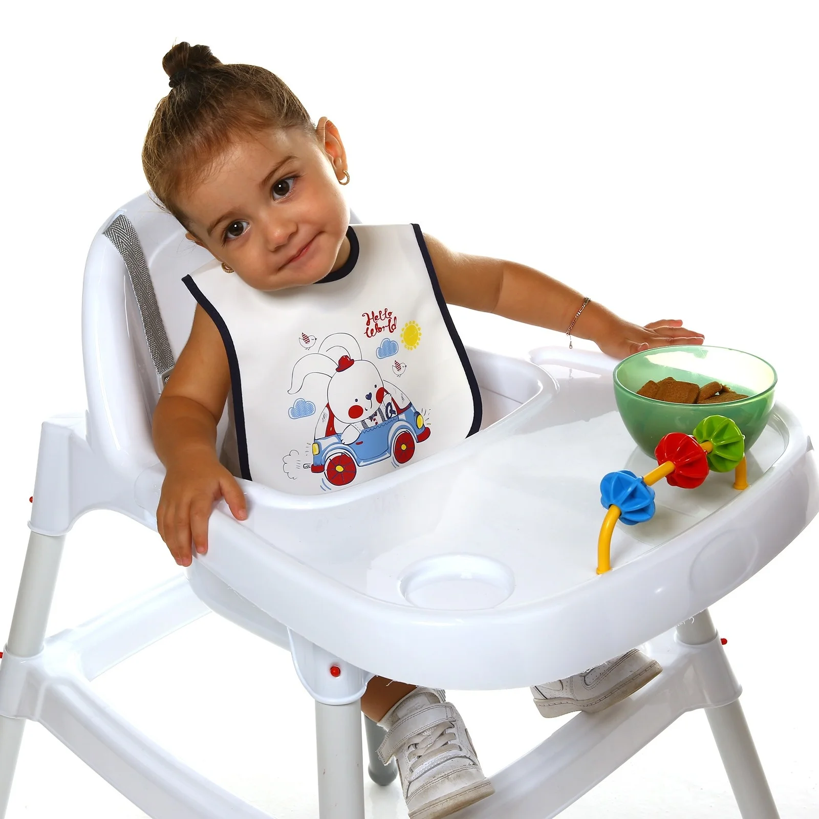 Ebebek baby me Hello World Fun Friend Poli Детский фартук на лямках/нагрудник|Аксессуары| |