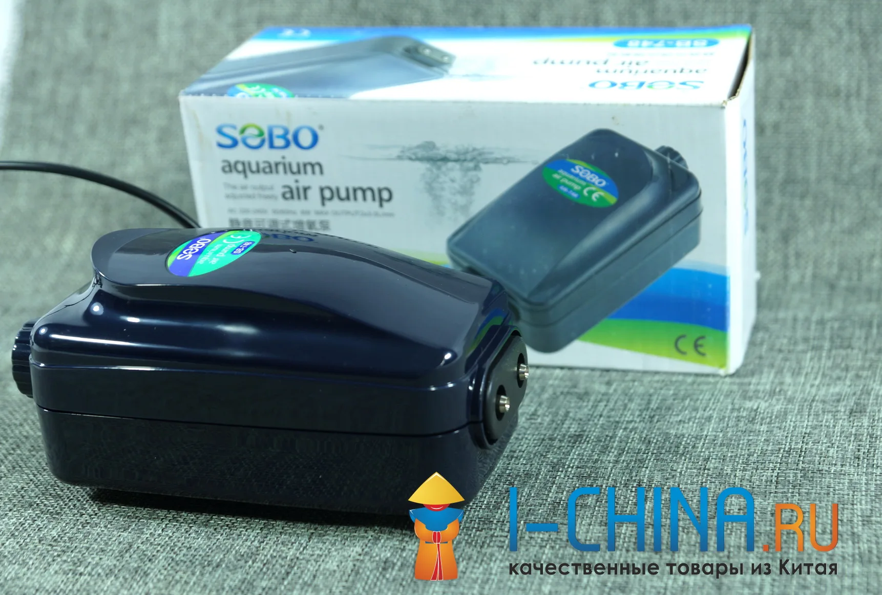 Компрессор SOBO SB-748/848/8804 воздушный аквариумный для аэрации с регулировкой