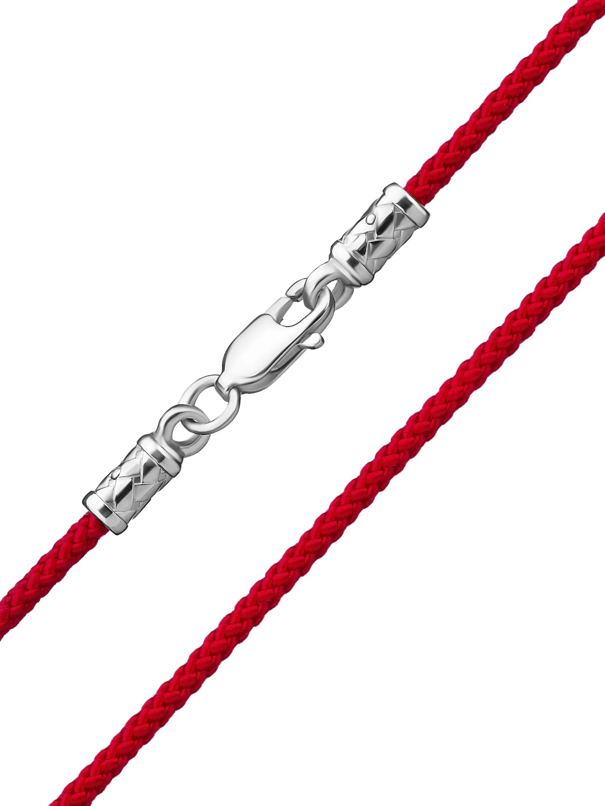 Шнурок Красный текстиль 2 мм