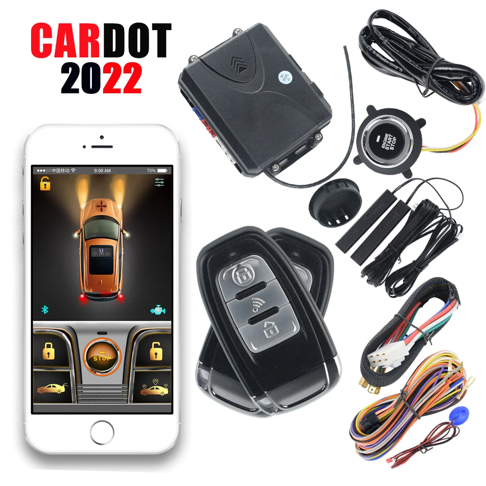 

Cardot Watch Smart Key LCD CAR KEY Passive Keyless Entry Push Engine Start Stop Remote Starter Car Alarm