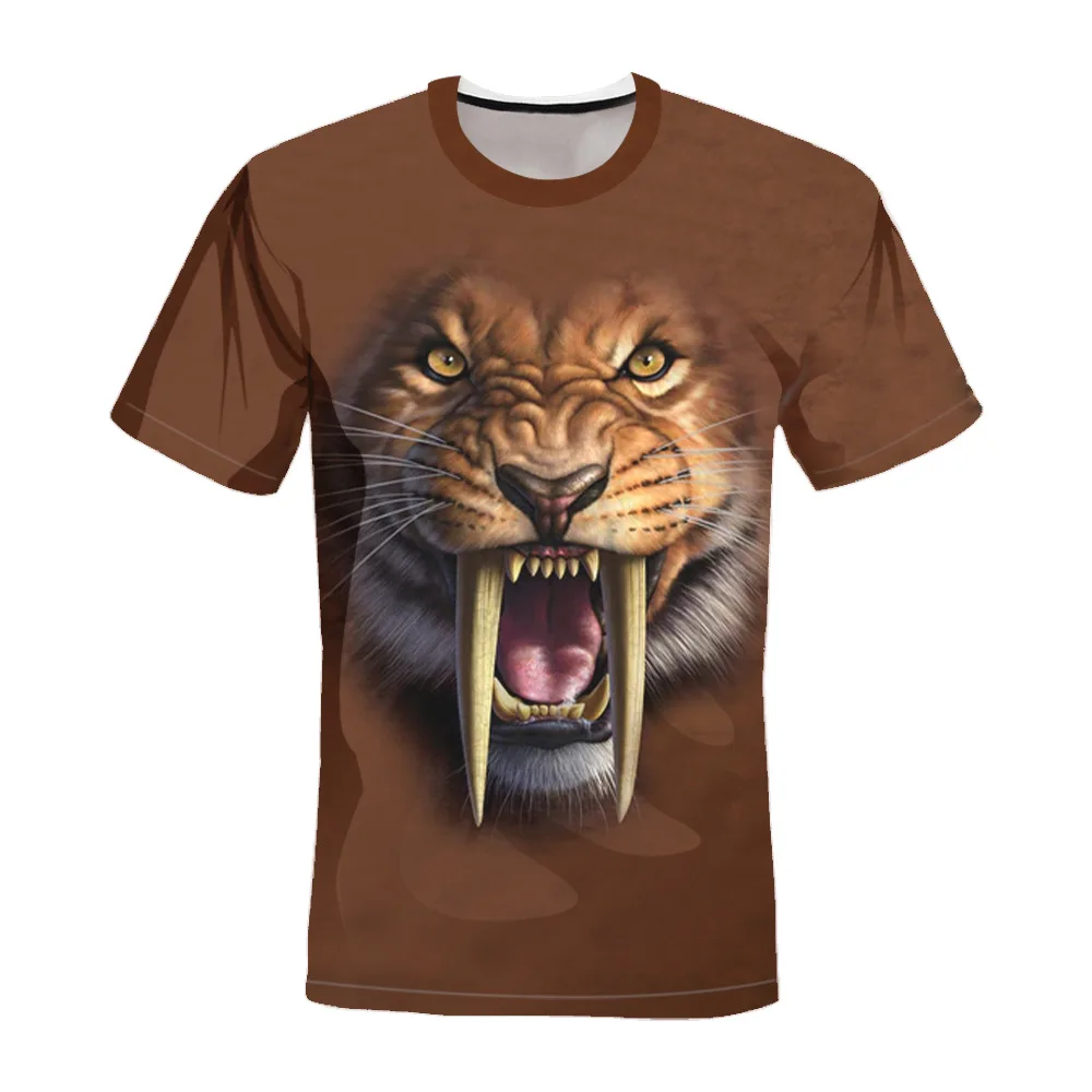

New style animal Summer Flame 3D t shirt Printed Short Sleeved Men's Tshirt O-Neck Women Men 3d Harajuku T-Shirt XS-6XL Tee Tops