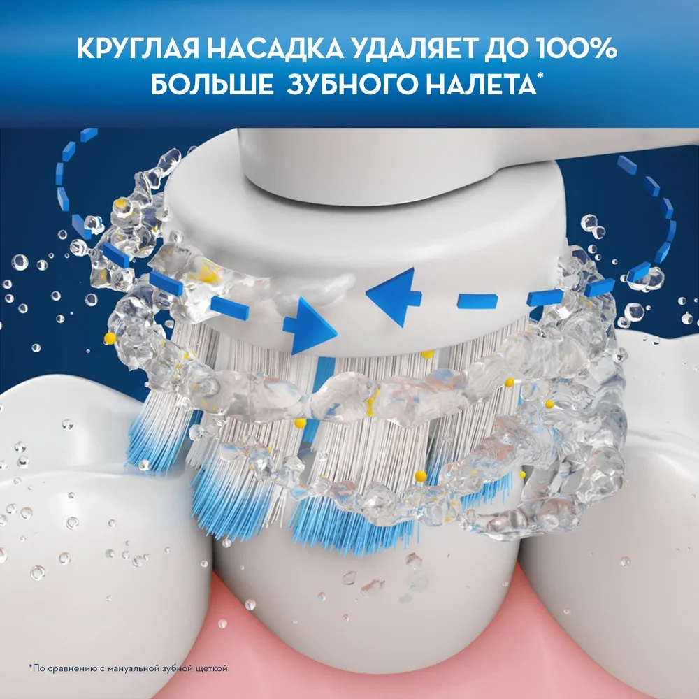 Детская электрическая зубная щетка Oral-B Junior Smart 4/D601.513.3 Sensi White | Бытовая техника