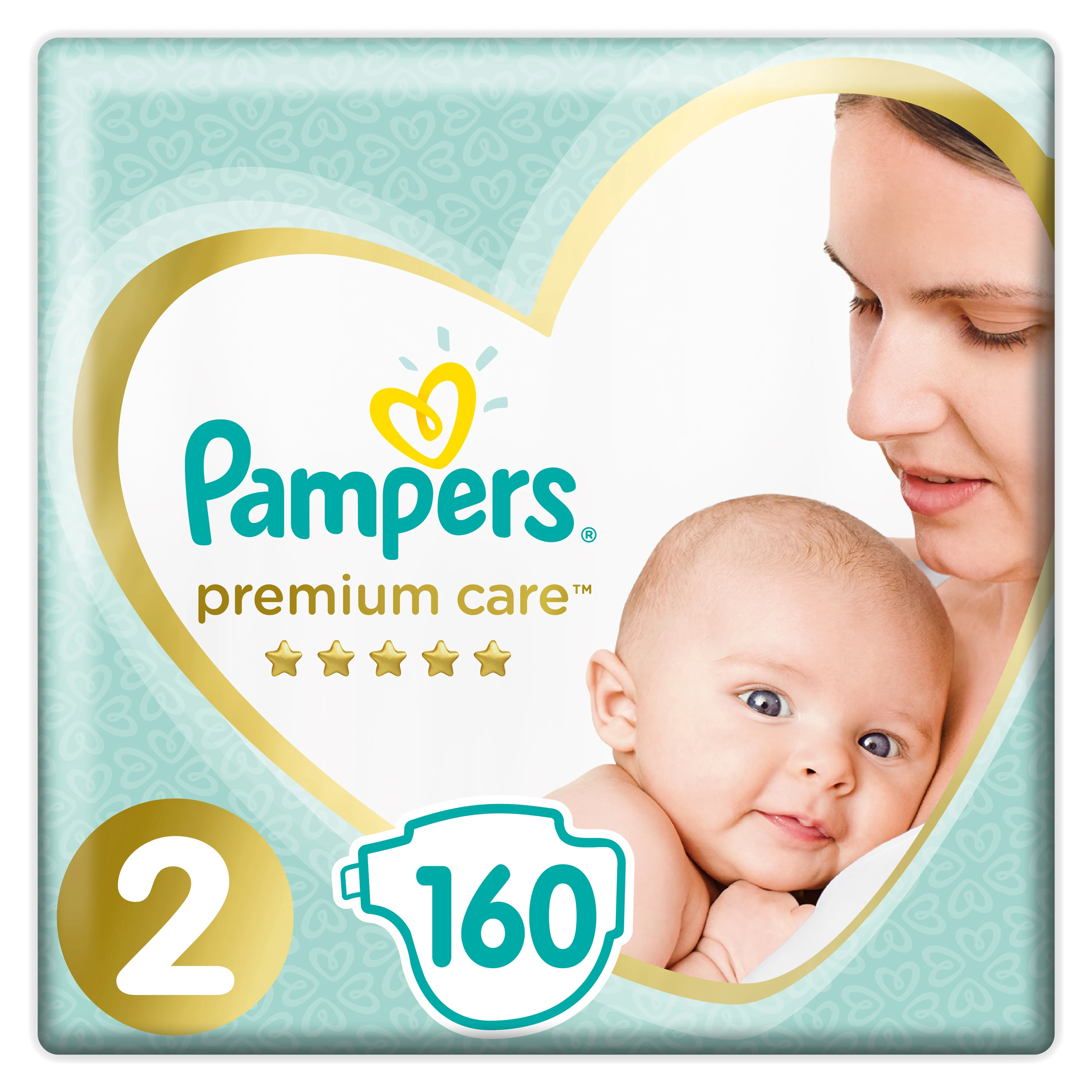 Подгузники Pampers Premium Care Размер 2 4-8кг 160шт. | Мать и ребенок