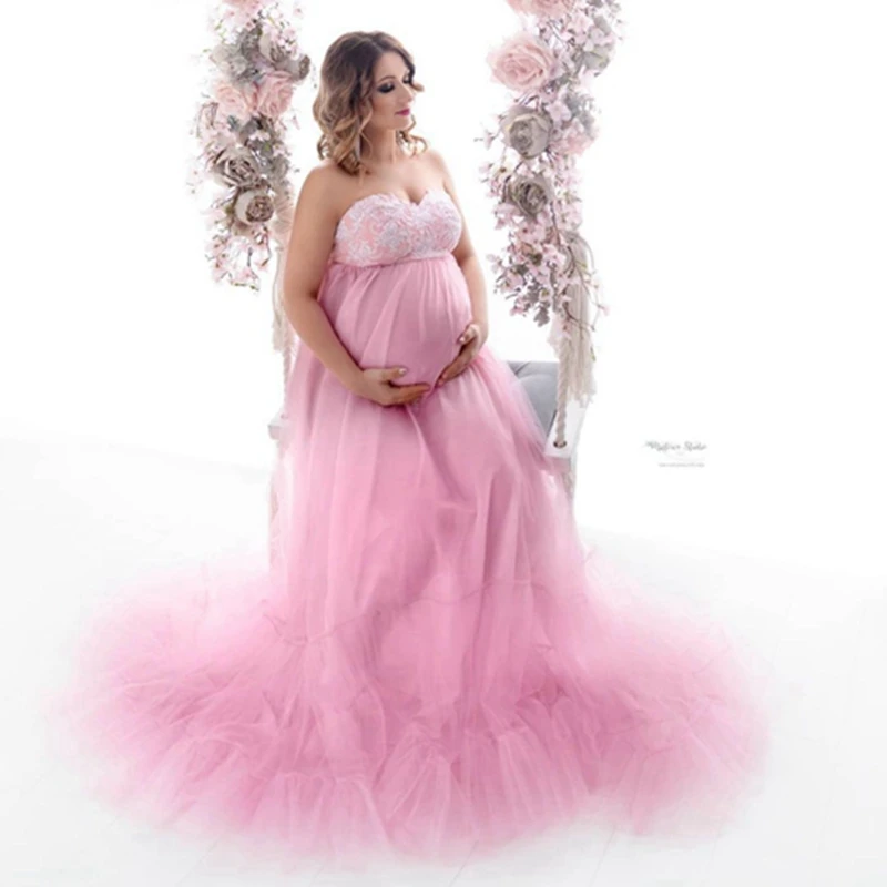 

Розовое Тюлевое ТРАПЕЦИЕВИДНОЕ платье для беременных мечтательное платье для беременных Платья для фотосъемки платья для будущей мамы