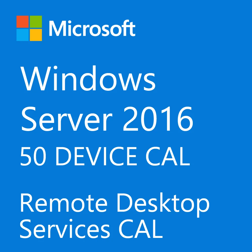 

Windows Server 2016 RDS 50 User Licence Key - Lifetime Use - Online Delivery in 5 minutes