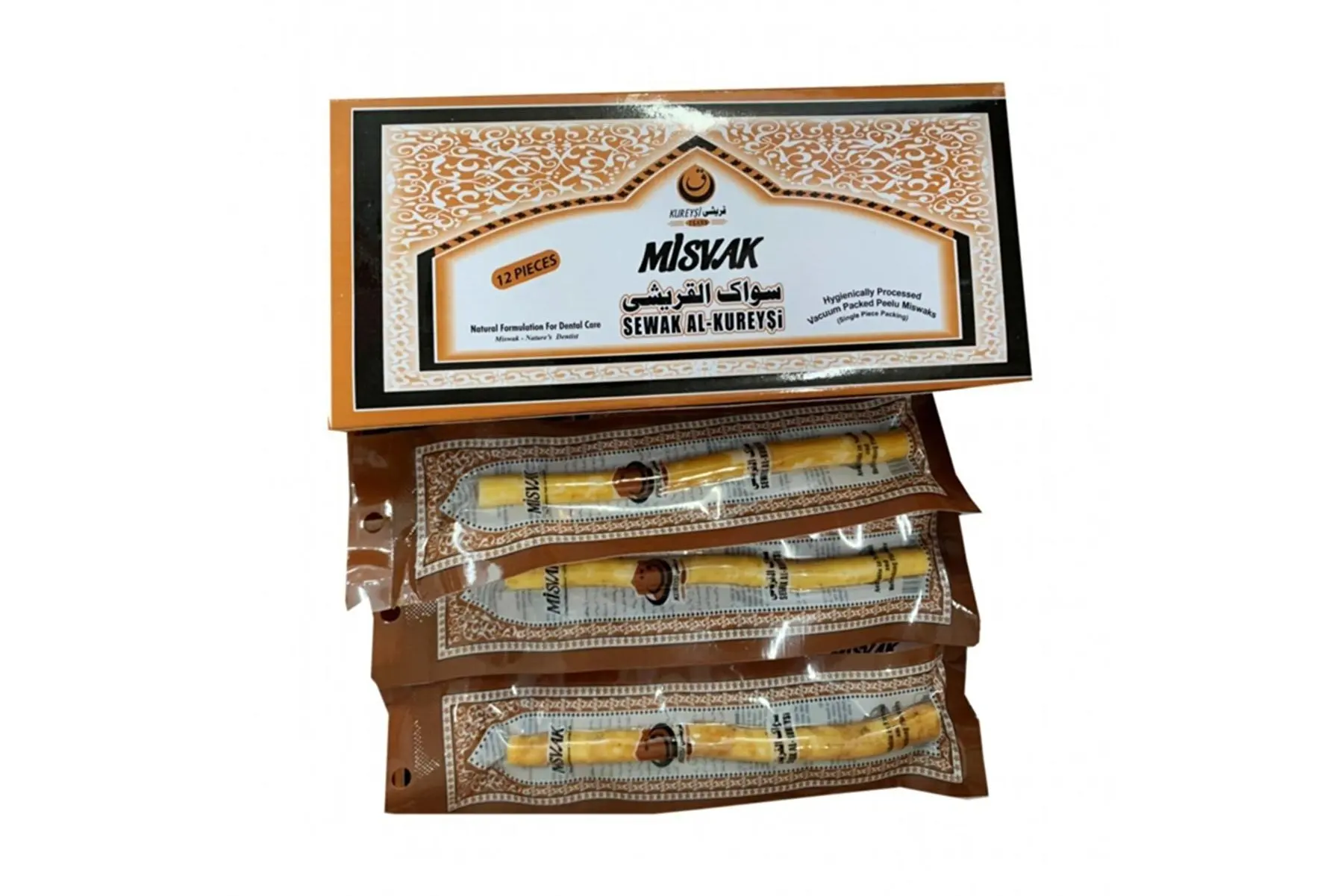 

Fresh Natural Toothbrush Misvak Miswak Arak, Siwak, Miswaak Set Of 12,24,36,48,60 Pieces