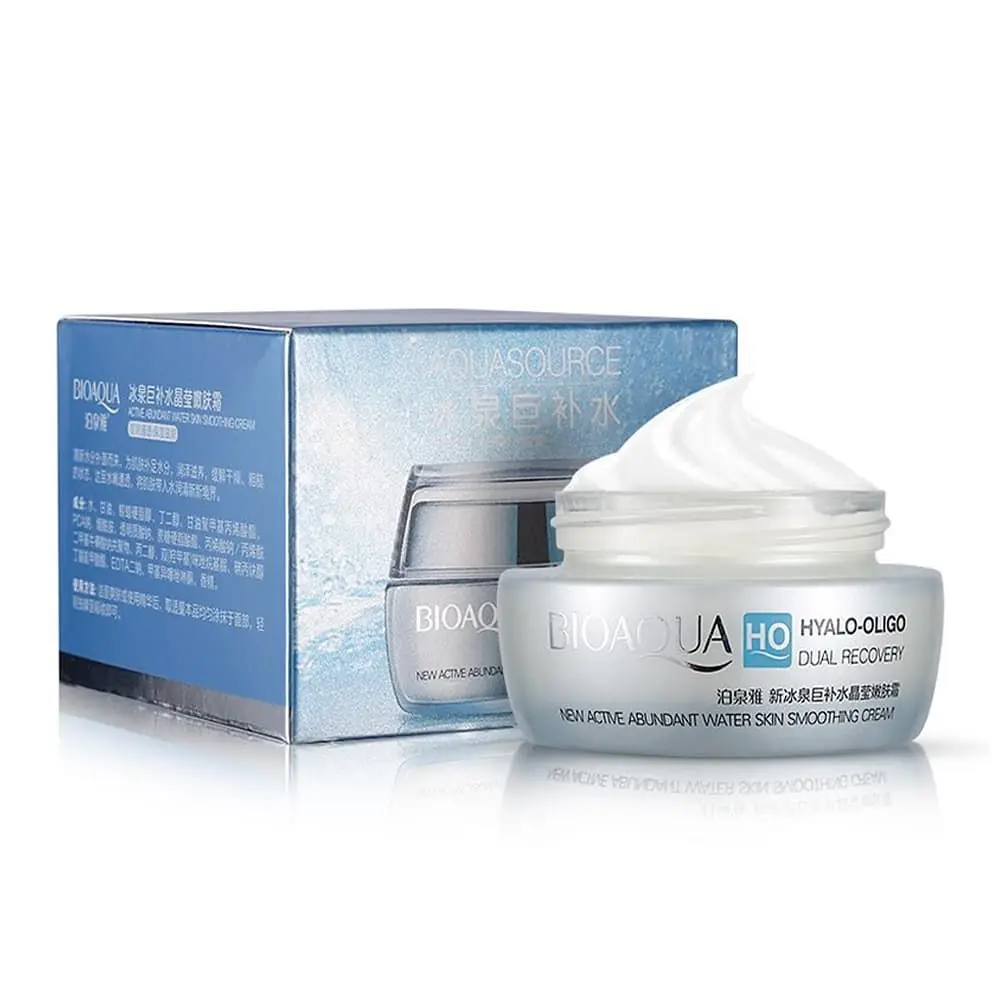 Крем для лица BioAqua Hyalo Oligo Dual Recovery New Active Abundant Water Skin Smoothing Cream 50 мл| |