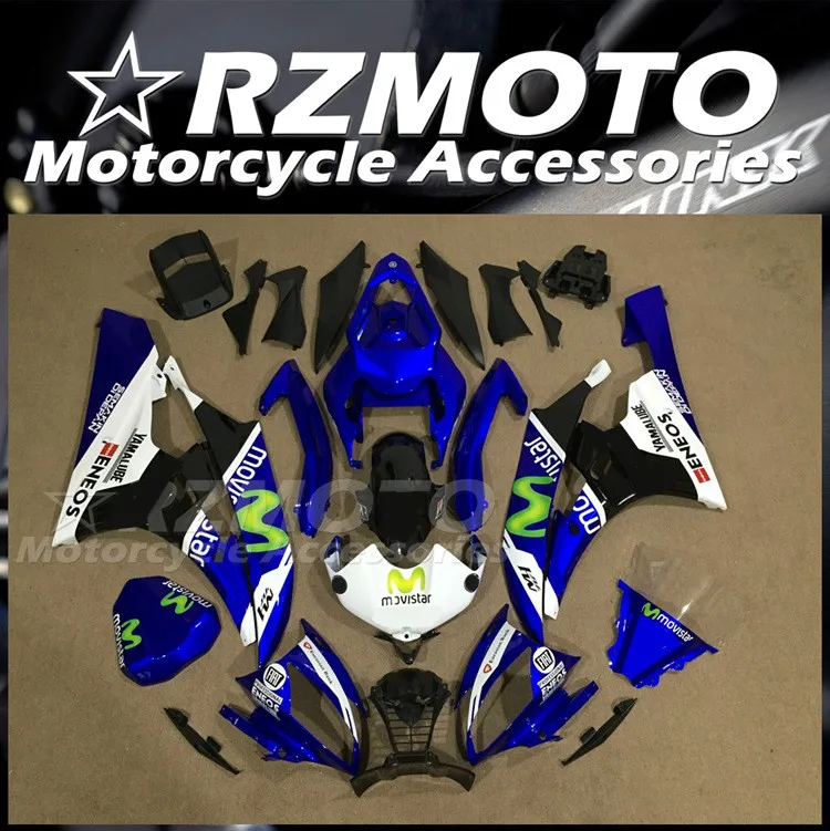

Литьевая пресс-форма, новый комплект обтекателей из АБС-пластика для YAMAHA YZF-R6 R6 06 07 2006 2007, набор обтекателей для кузова Movistar