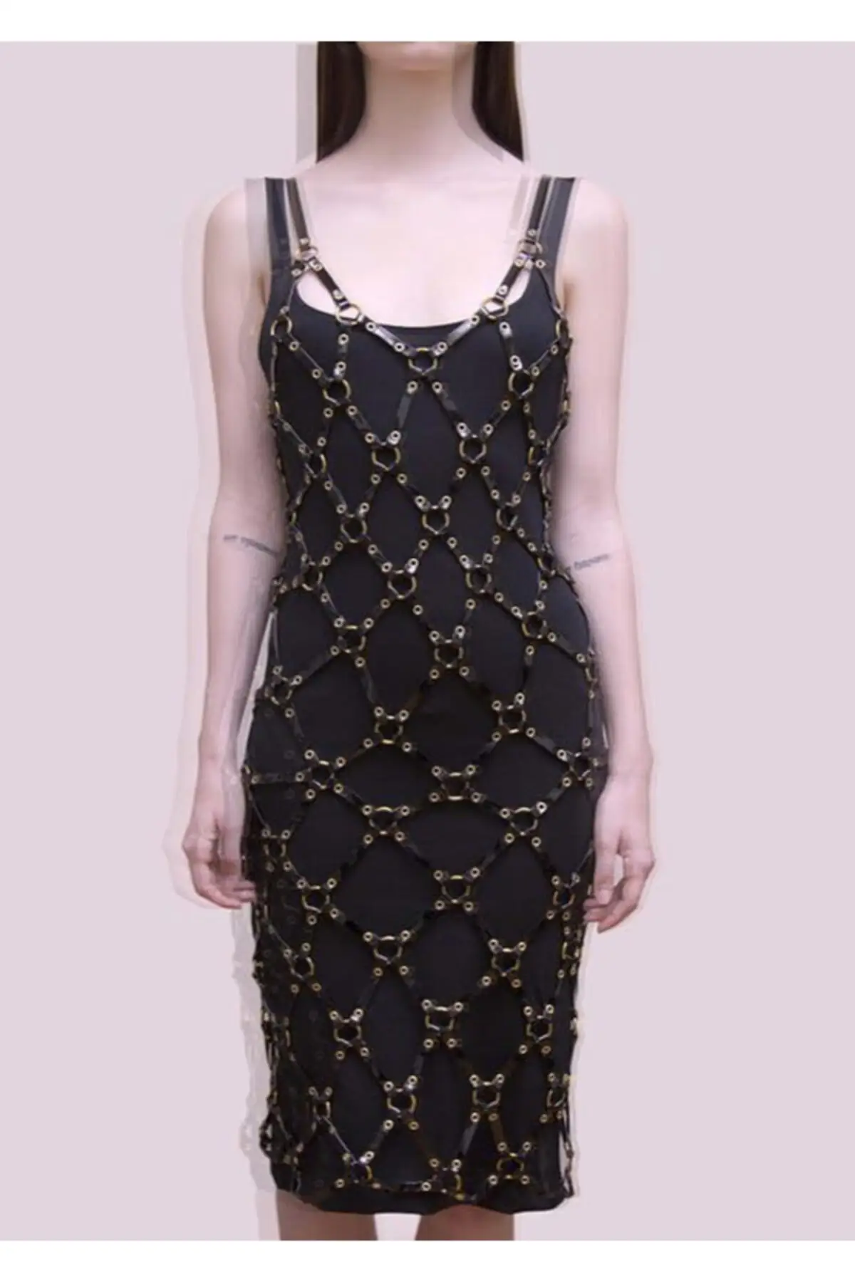 

Leather Dress-Apft435