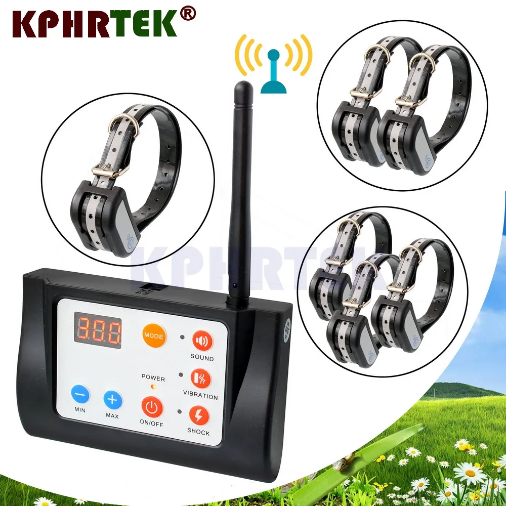 Электронный беспроводной ошейник для дрессировки собак 1/2/3 с вибрацией/звуковым