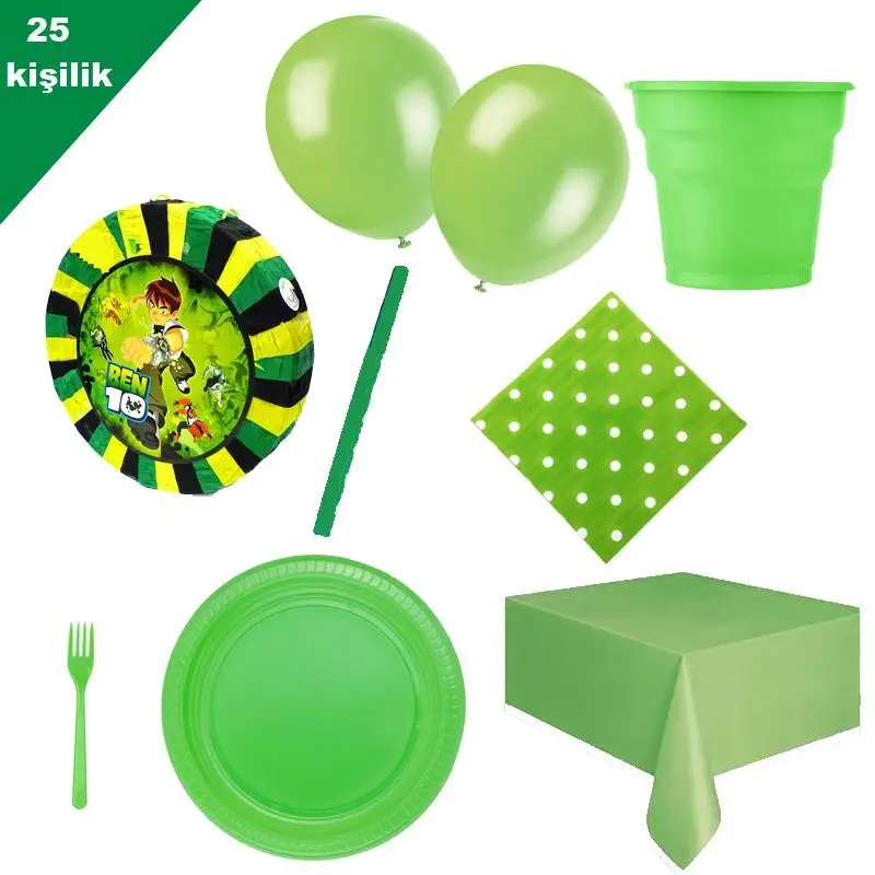 BEN10 Pinyata 25 оригинальные вечерние комплекты ben Ten 10 воздушные шары на день рождения |