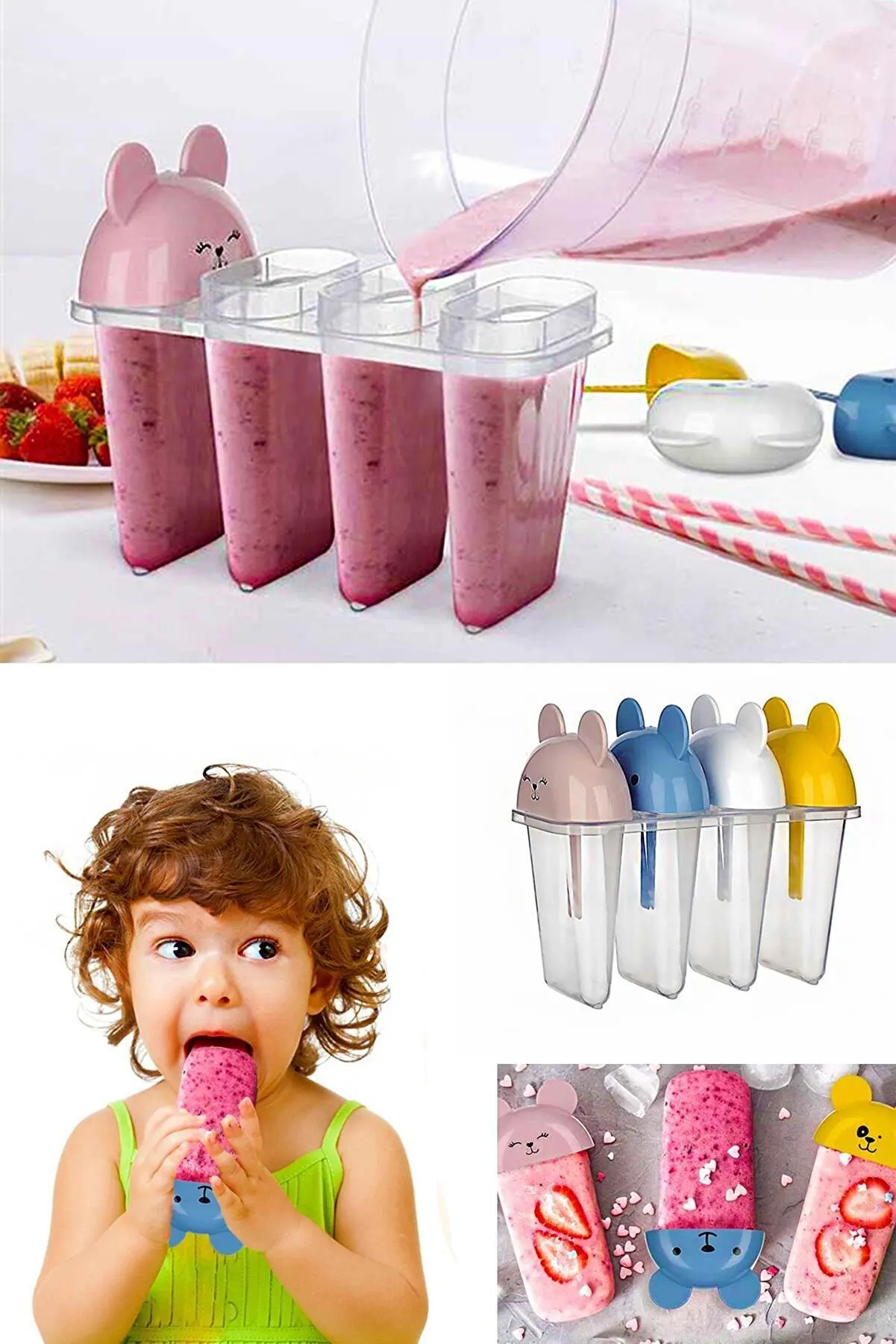 WONDERFUL TASTE AND AMAZING Home Practical Ice Cream Mold Fruit Juice Container  Gift   FREE SHIPPING