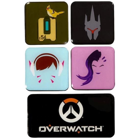 Набор магнитов Blizzard Overwatch Cерия 2 (B62499) | Дом и сад