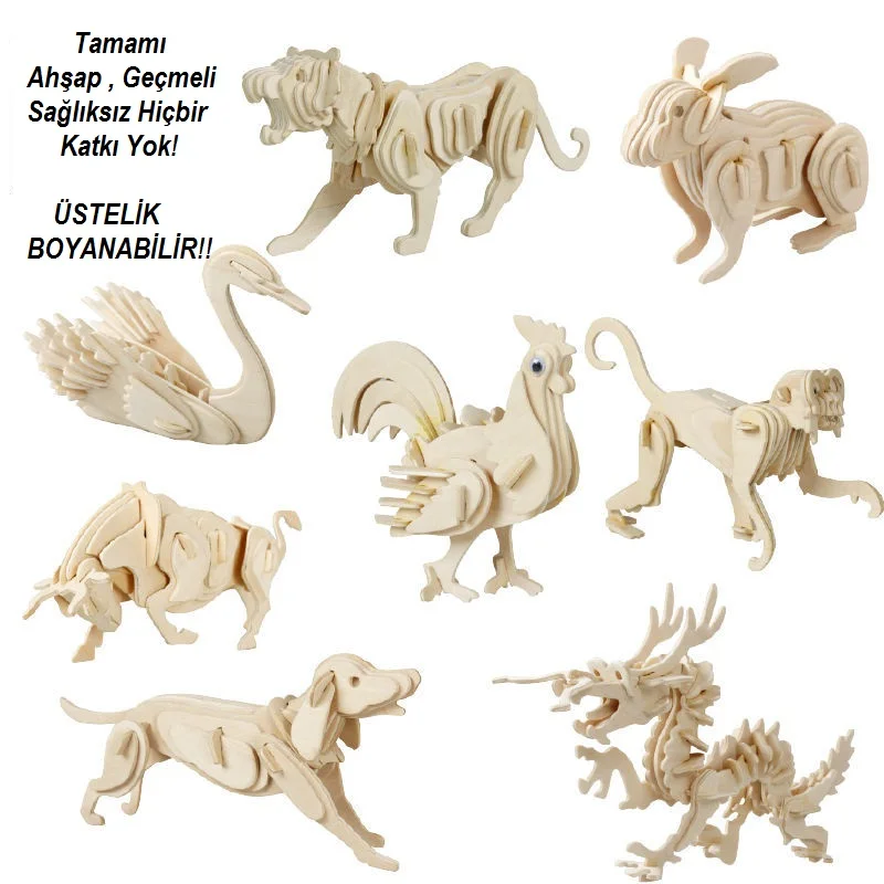 3D Wooden Puzzle-Purple Home |