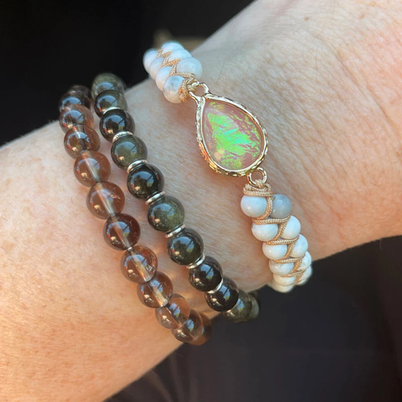 OAIITE Howlite с камнем Родонит Подвеска для браслета в форме сердца женский браслет