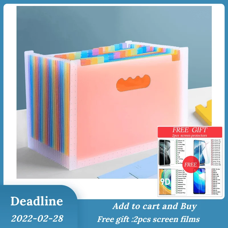 

Настольный органайзер, бумажная коробка для хранения файлов формата А4, офисные принадлежности, стол, аккуратный и разборный дизайн радужно...