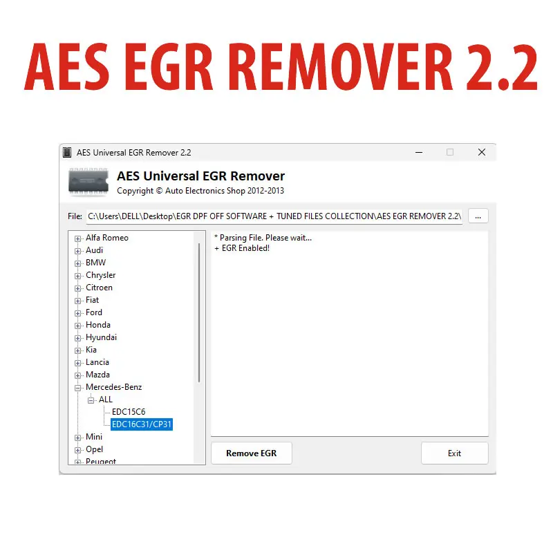 

Aes Universal Egr Remover V2.2 Software