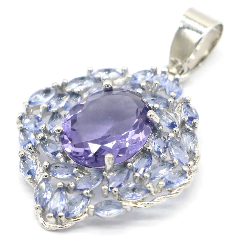 36x23 мм разноцветный гранат перидот аквамарин фиолетовая шпинель для женщин