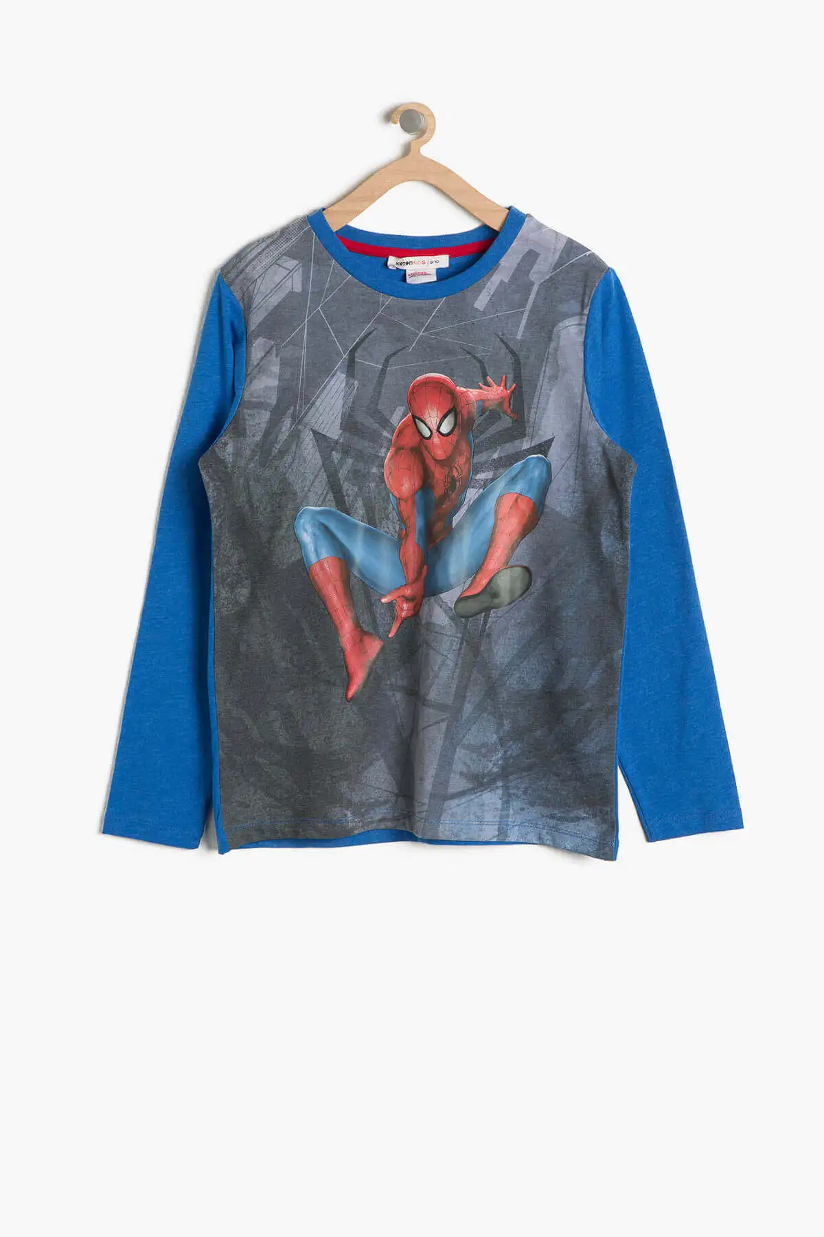 Koton kids Saks/синяя футболка с длинными рукавами для мальчиков|Мужские футболки| |