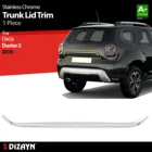 S Dizayn для Dacia Duster 2 хромированная накладка на крышку багажника из нержавеющей стали 1 шт. Внешние автомобильные аксессуары запчасти наклейки на авто товары наклейки Детали экстерьера