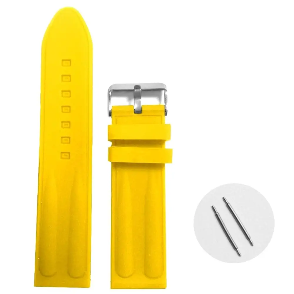 2 шт. Ремешок силиконовый для наручных часов цветной подарок с пружинными