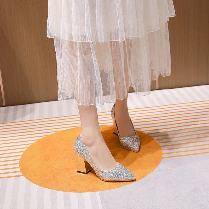 Туфли-лодочки женские на высоком каблуке элегантные вечерние туфли-лодочки без