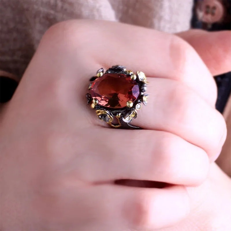 

Sultanite Womens Silver Ring, Woman 925 Silver Sultanite Handmade Ring, Color Changing Oval Sultanite ring for women