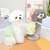 summer puppy dress clothes for small dogs lantern skirt sling dress sweet pet clothes for french bulldog chihuahua yorkies